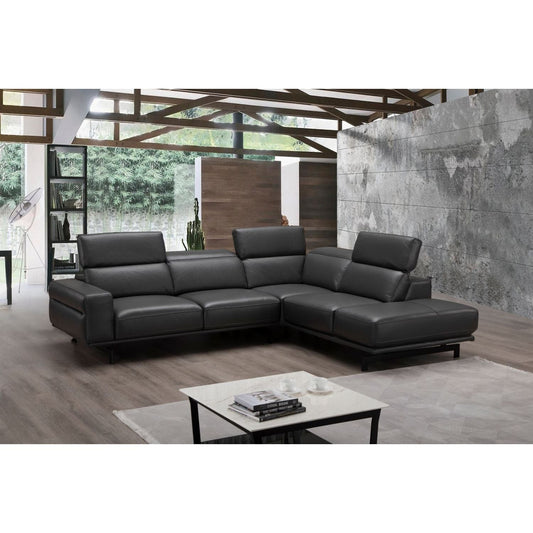 Davenport Slate Grey Sectional in Right Facing jnmfurniture Sectionals 18875-RHFC