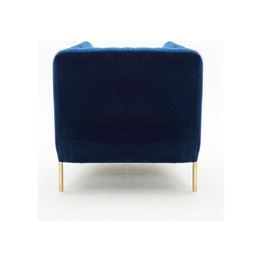 Deco Chair in Blue Fabric jnmfurniture Chairs & Seating 17663-B-C