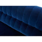 Deco Love Seat in Blue Fabric jnmfurniture Loveseats 17663-B-L