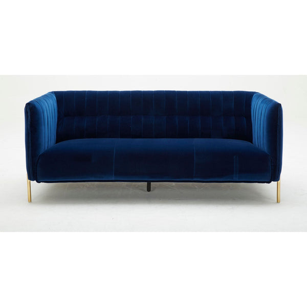 Deco Sofa in Blue Fabric jnmfurniture Sofas 17663-B-S