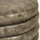 Distressed Grey PU Ottoman Zentique Ottomans & Poufs GH005-PU