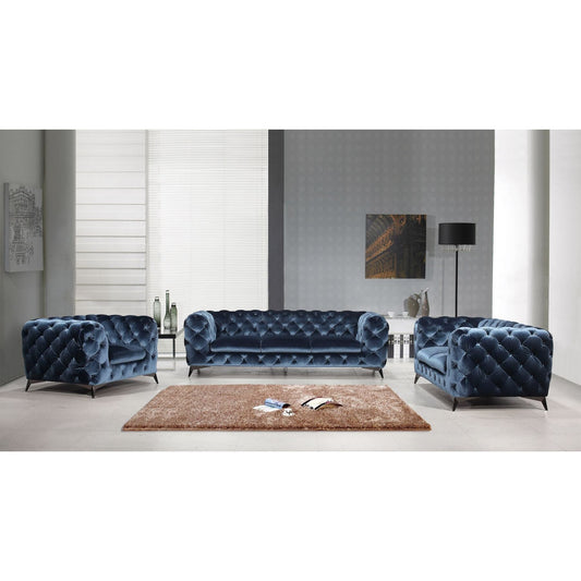 Glitz Sofa in Blue jnmfurniture Sofas 184451-S-BL