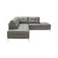 Leonardo Grey in Right Hand Facing jnmfurniture Sectionals 18996-RHFC