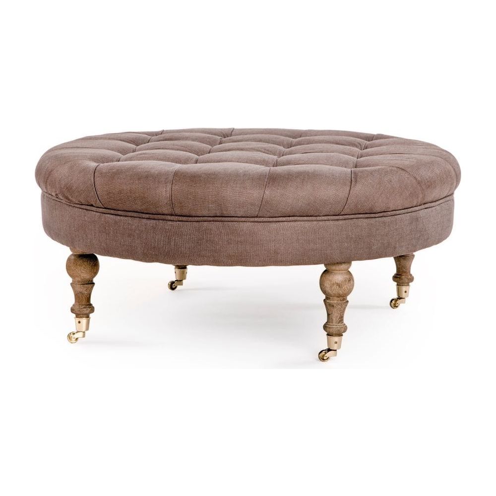 Maison Tufted Round Ottoman Zentique Ottomans & Poufs CF056-2 E272 A008