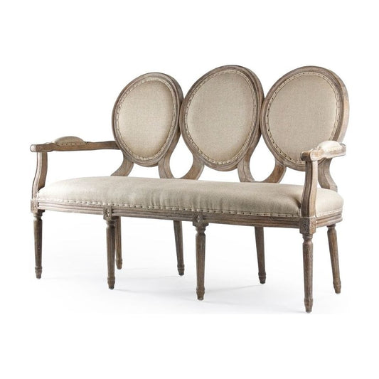 Medallion Settee Zentique Settee B009-3 E272 H009