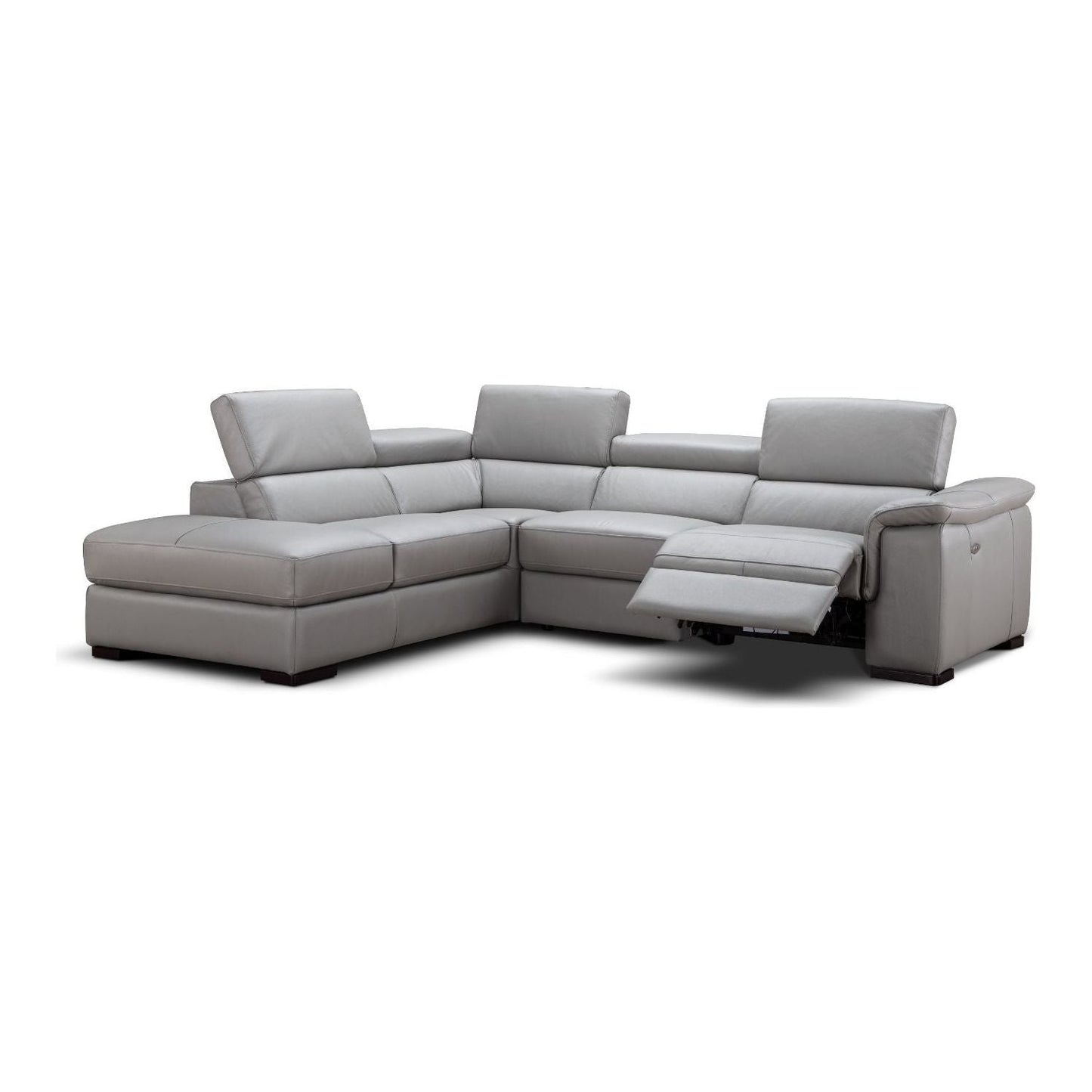 Perla Premium Leather Sectional in Left Hand Facing Chaise jnmfurniture Sectionals Sectionals 18231-LHFC