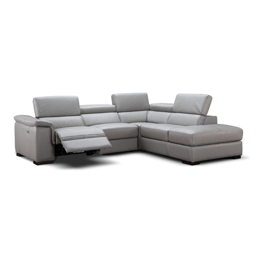 Perla Premium Leather Sectional in Right Hand Facing Chaise jnmfurniture Sectionals Sectionals 18231-RHFC