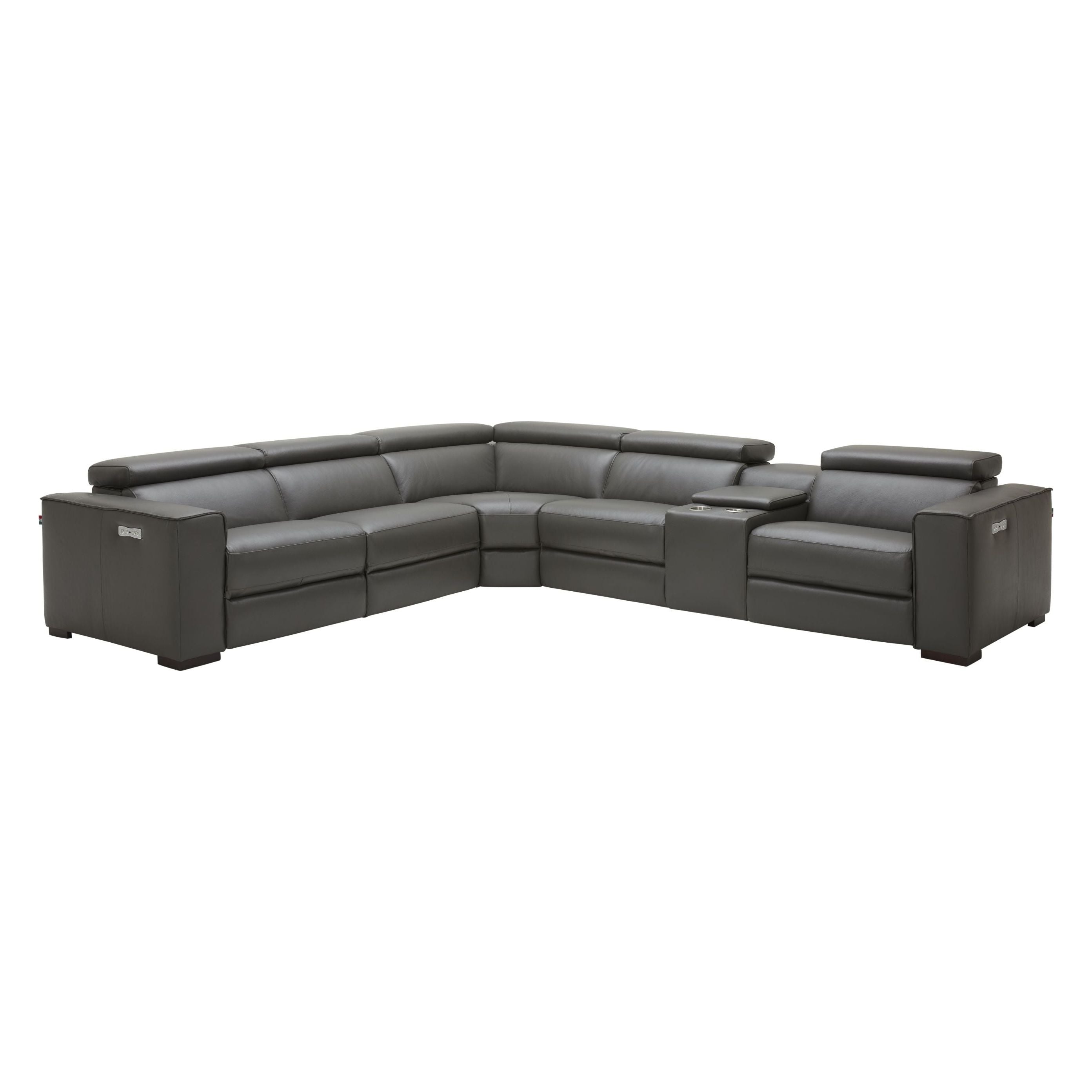 Picasso Motion Sectional in Dark Grey – Furniture Royalty