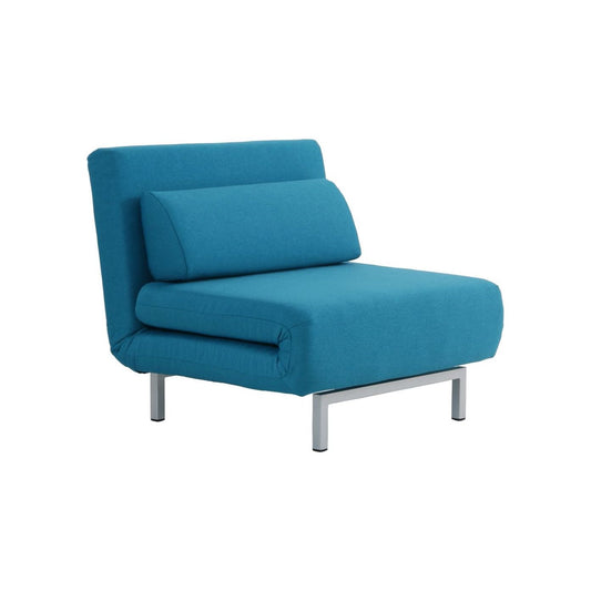Premium Chair Bed LK06-1 in Teal Fabric jnmfurniture Chairs & Seating 177601