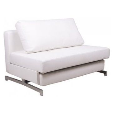 Premium Sofa Bed K43-2 in White Leatherette jnmfurniture Sofas 176014-W