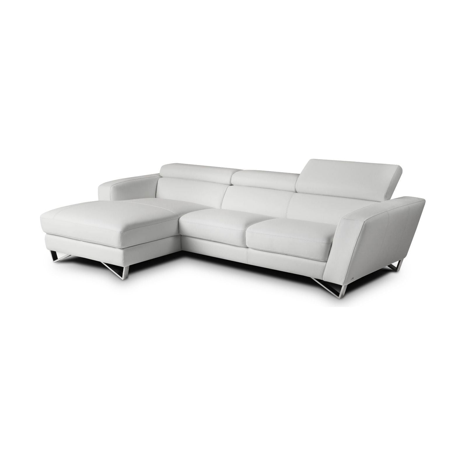 Sparta Mini Left Hand Facing Chaise in White jnmfurniture Sectionals 17691121-LHFC-W
