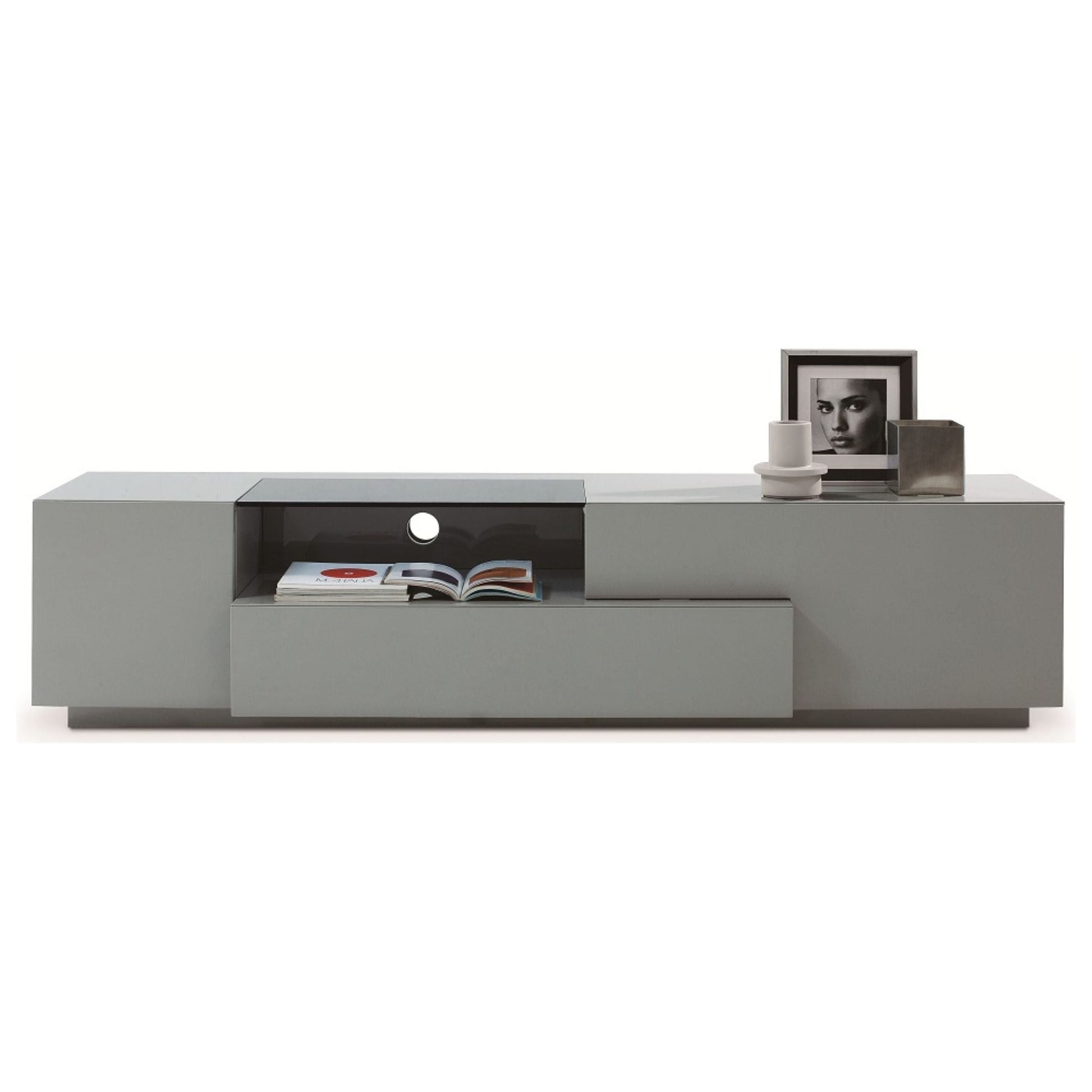 TV Stand 015 in Grey High Gloss jnmfurniture TV Stands & Media 17873