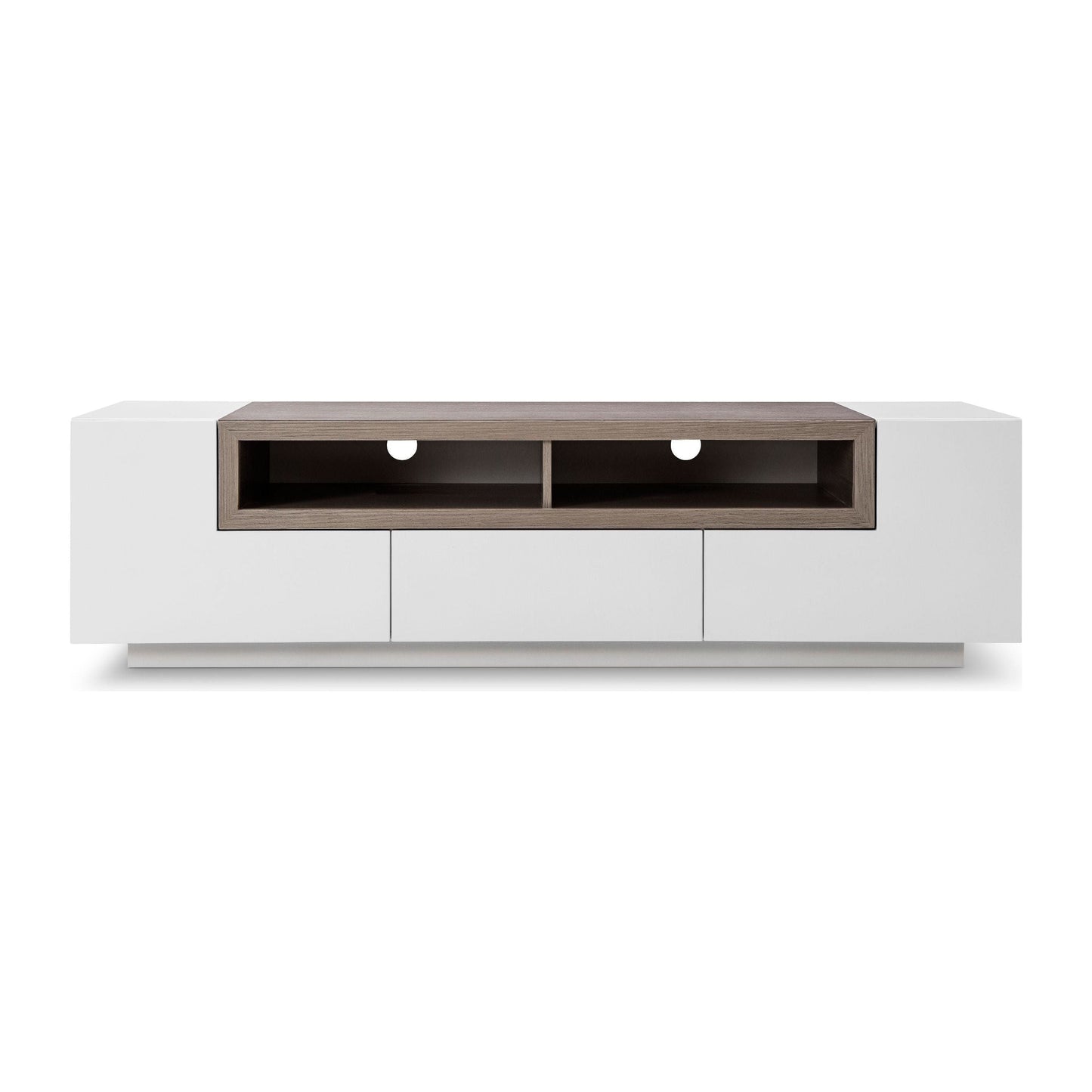 W TV002 White Gloss/Grey Veneer jnmfurniture TV Stands & Media 1763940
