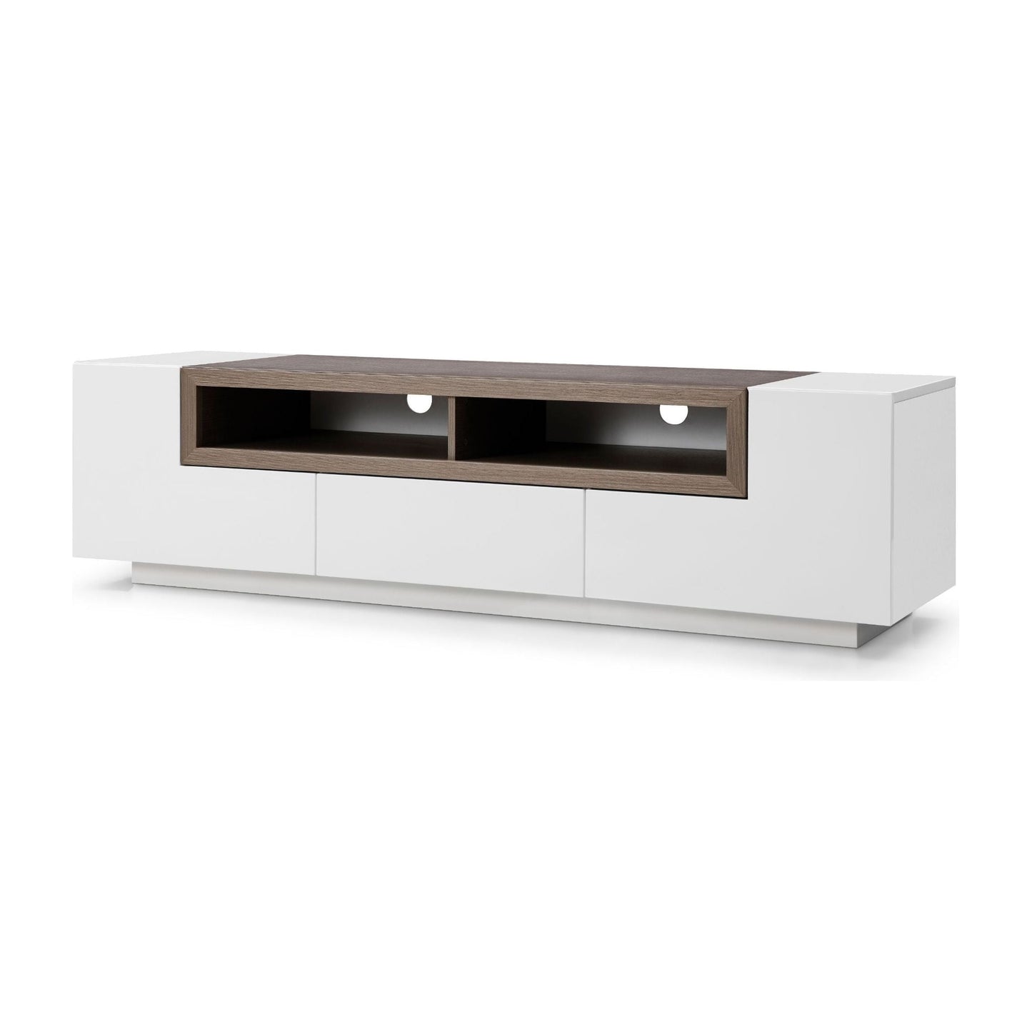 W TV002 White Gloss/Grey Veneer jnmfurniture TV Stands & Media 1763940