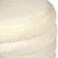 White Faux Fur Ottoman Zentique Ottomans & Poufs GH005-RW