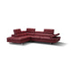 A761 Italian Leather Sectional Red In Left hand Facing jnmfurniture Sectionals 178554-LHFC