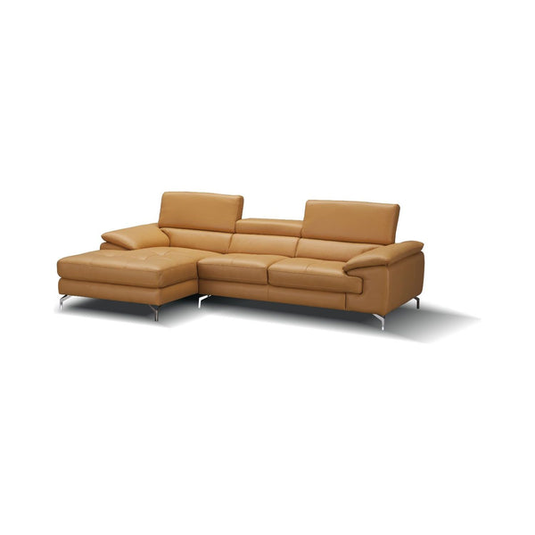 A973B Italian Leather Mini Sectional Left Facing Chaise in Freesia jnmfurniture Sectionals 179064-LHFC