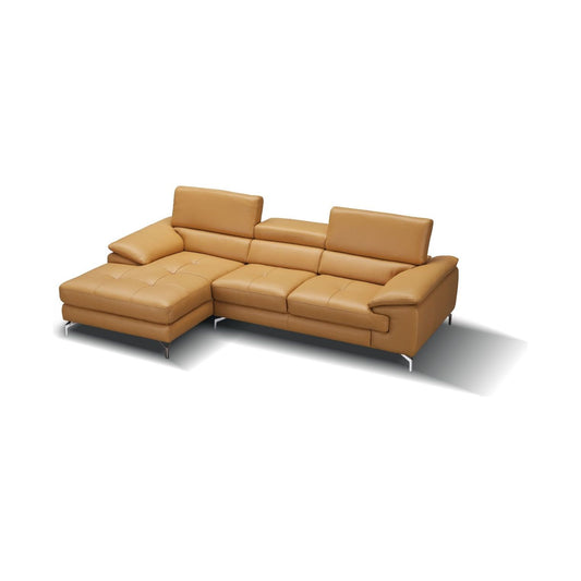 A973B Italian Leather Mini Sectional Left Facing Chaise in Freesia jnmfurniture Sectionals 179064-LHFC