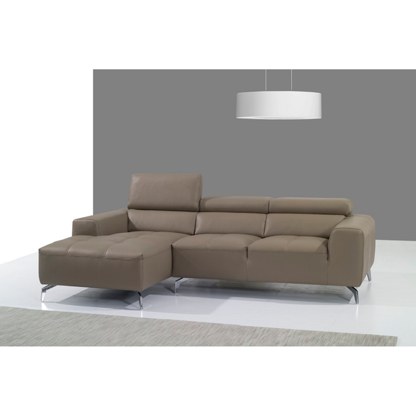 A978B Italian Leather Sectional Left Facing Chaise in Burlywood jnmfurniture Sectionals 17906121-LHFC