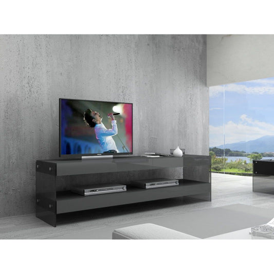 Cloud TV Base in Grey High Gloss jnmfurniture TV Stands & Media 179701-TV-G