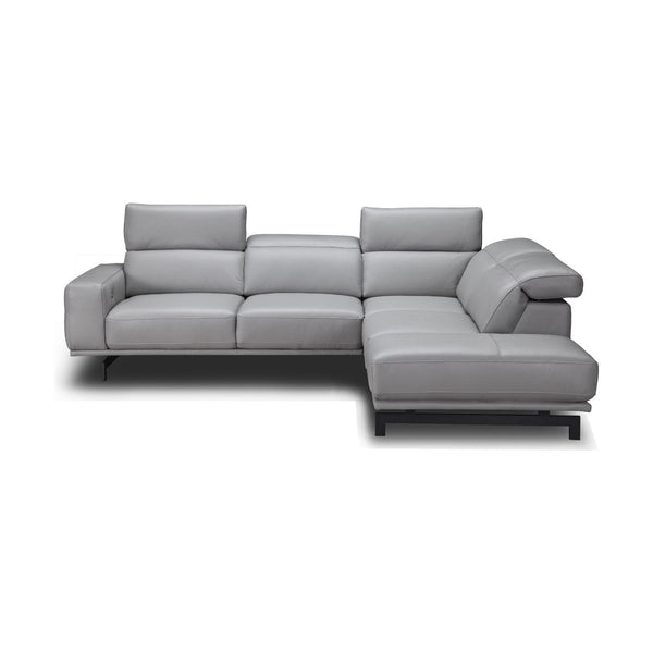 Davenport Light Grey Sectional in Right Facing jnmfurniture Sectionals 17981-RHFC