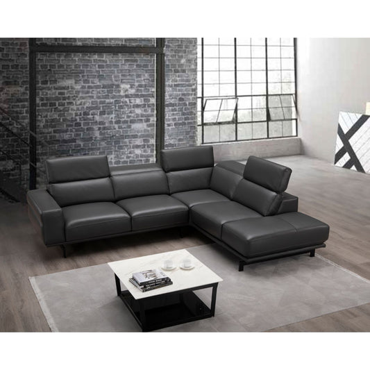 Davenport Slate Grey Sectional in Right Facing jnmfurniture Sectionals 18875-RHFC