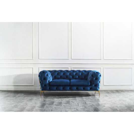 Glamour Love Seat in Blue jnmfurniture Loveseats 17182-L