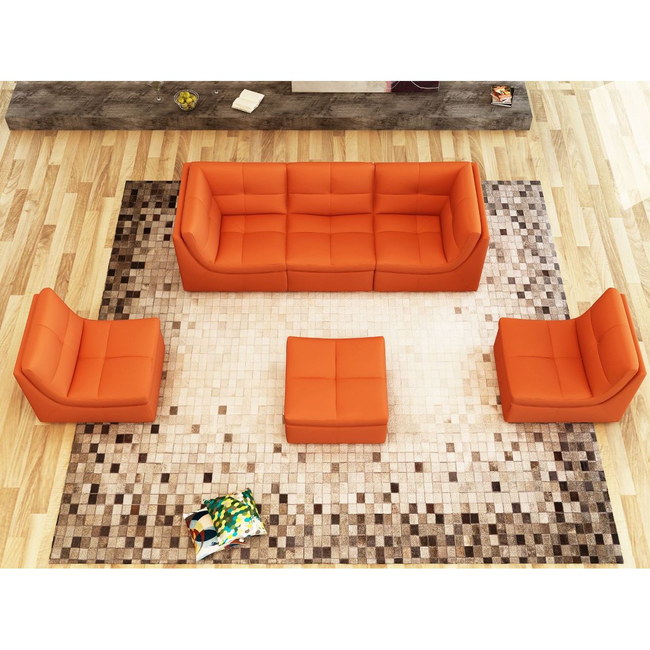 Lego 6 Pc Set in Pumpkin jnmfurniture Sofas 176652