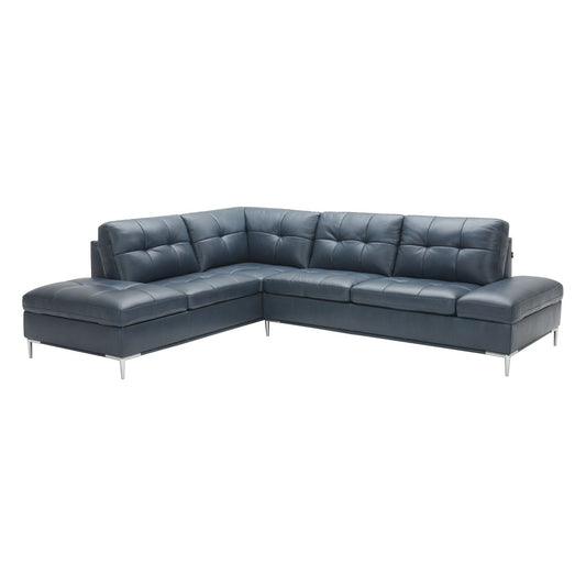 Leonardo Blue in Left Hand Facing jnmfurniture Sectionals 18995-LHFC