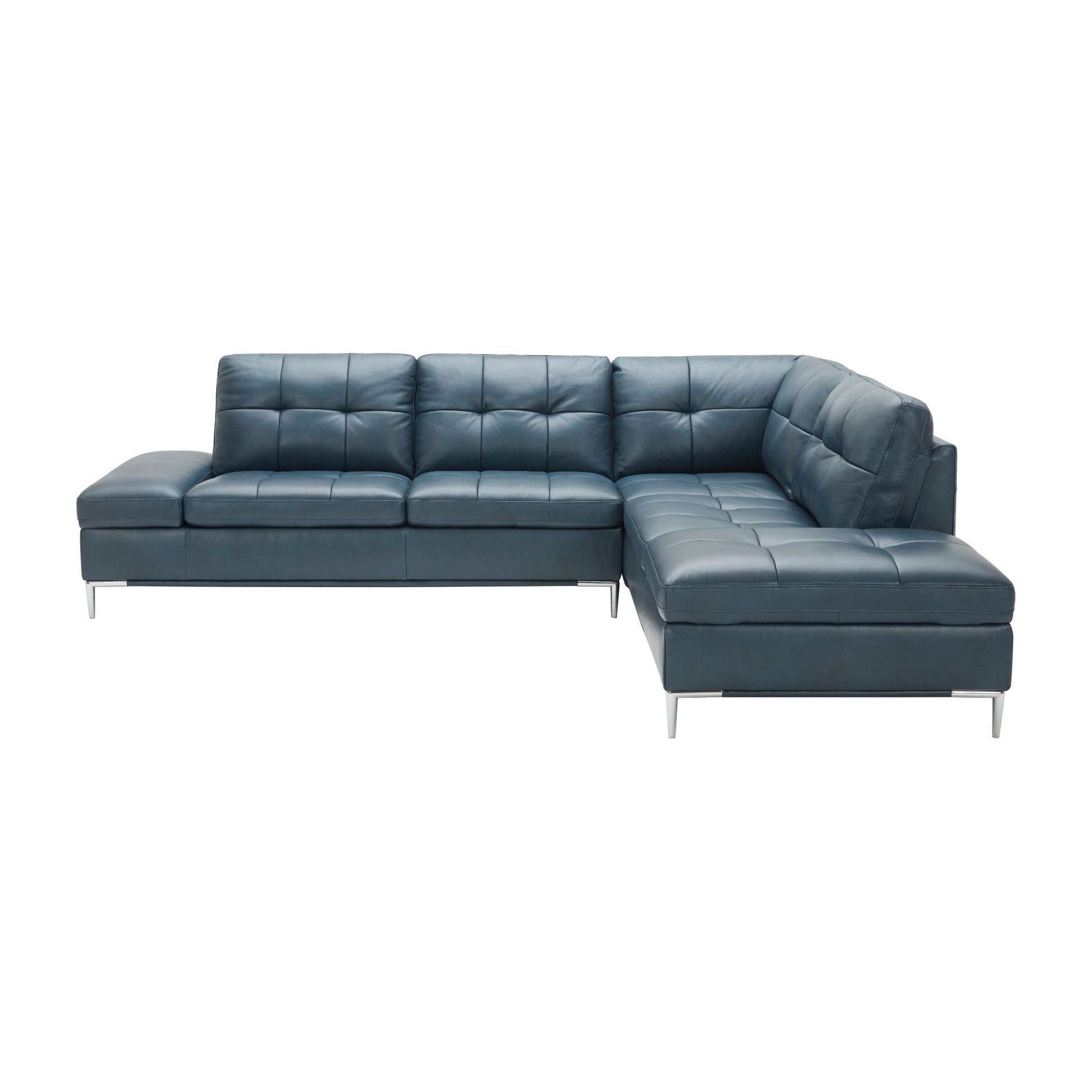 Leonardo Blue in Right Hand Facing jnmfurniture Sectionals 18995-RHFC