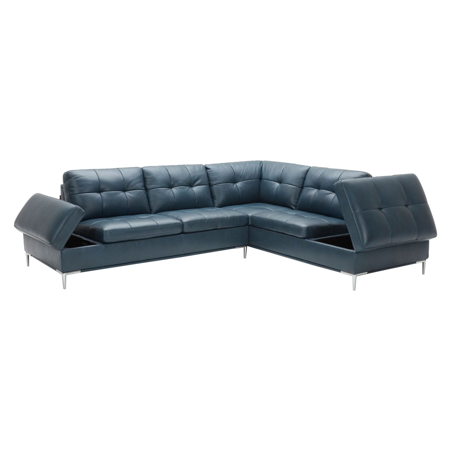 Leonardo Blue in Right Hand Facing jnmfurniture Sectionals 18995-RHFC