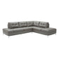 Leonardo Grey in Right Hand Facing jnmfurniture Sectionals 18996-RHFC