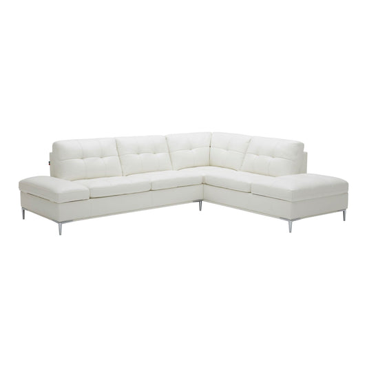 Leonardo White in Right Hand Facing jnmfurniture Sectionals 18993-RHFC