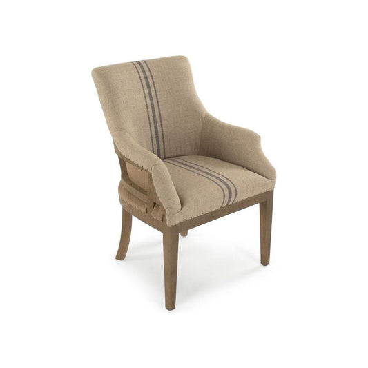 Liberte Deconstructed Arm Chair Zentique Chairs & Seating CF139 513 A033 Blue Stripe