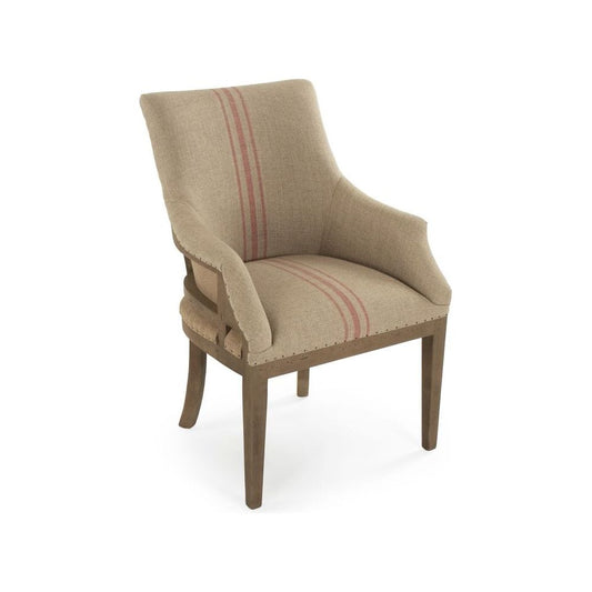 Liberte Deconstructed Arm Chair Zentique Chairs & Seating CF139 513 A034 Red Stripe