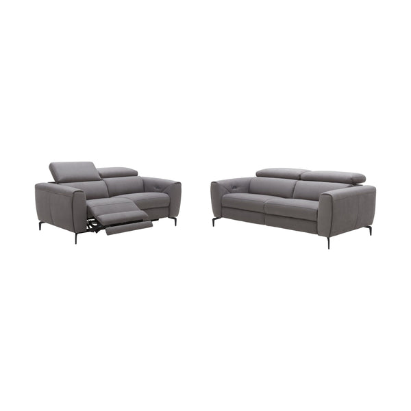 Lorenzo Grey Fabric Love jnmfurniture Loveseats 18823-L