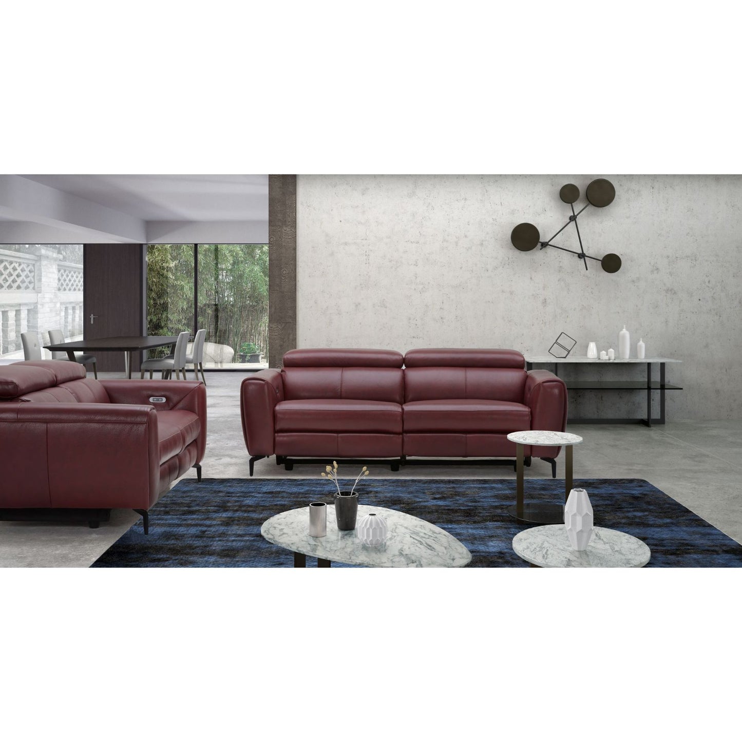 Lorenzo Merlot Love jnmfurniture Loveseats 18822-L