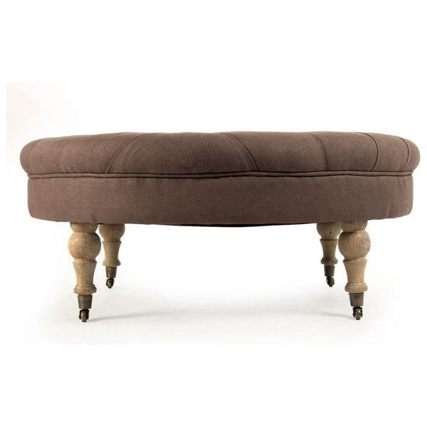 Maison Tufted Round Ottoman Zentique Ottomans & Poufs CF056-2 E272 A008