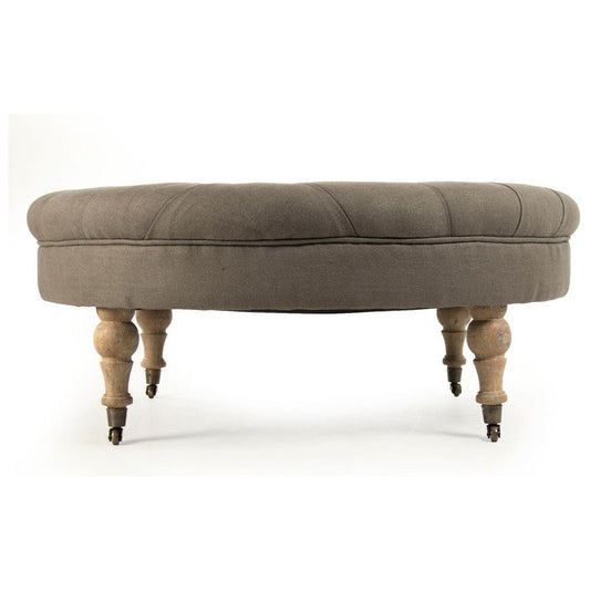 Maison Tufted Round Ottoman Zentique Ottomans & Poufs CF056-2 E272 A048