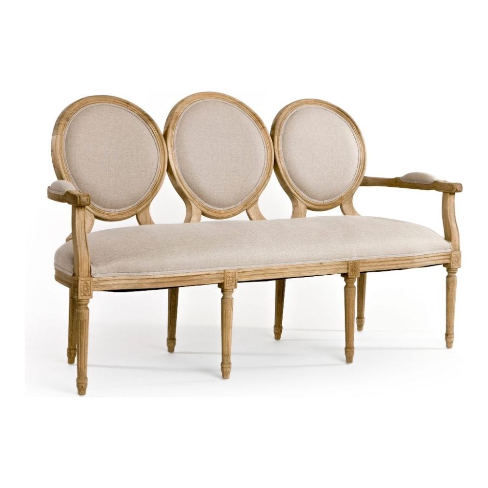 Medallion Settee Zentique Settee B009-3 E255 A003