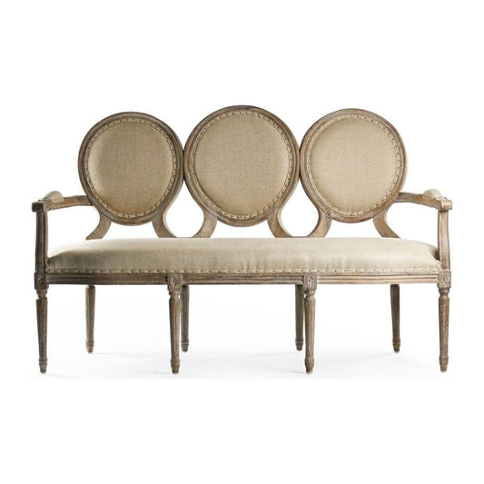 Medallion Settee Zentique Settee B009-3 E272 H009