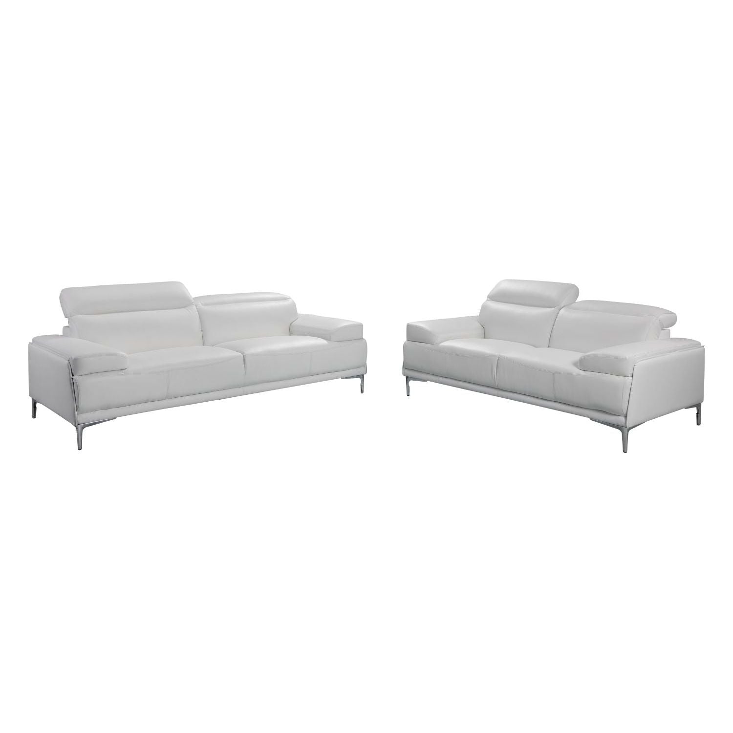 Nicolo Love Seat in White jnmfurniture Loveseats 18984-L