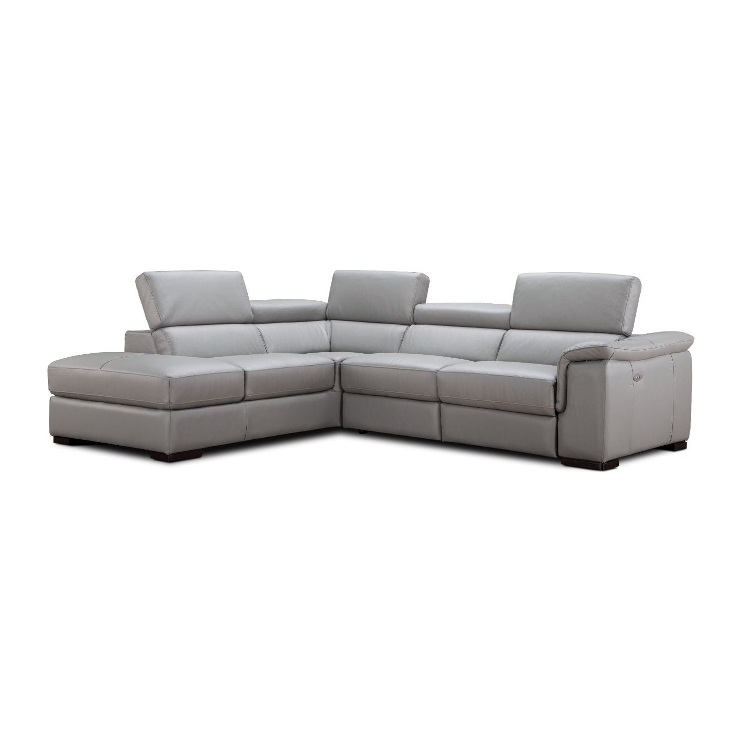 Perla Premium Leather Sectional in Left Hand Facing Chaise jnmfurniture Sectionals Sectionals 18231-LHFC