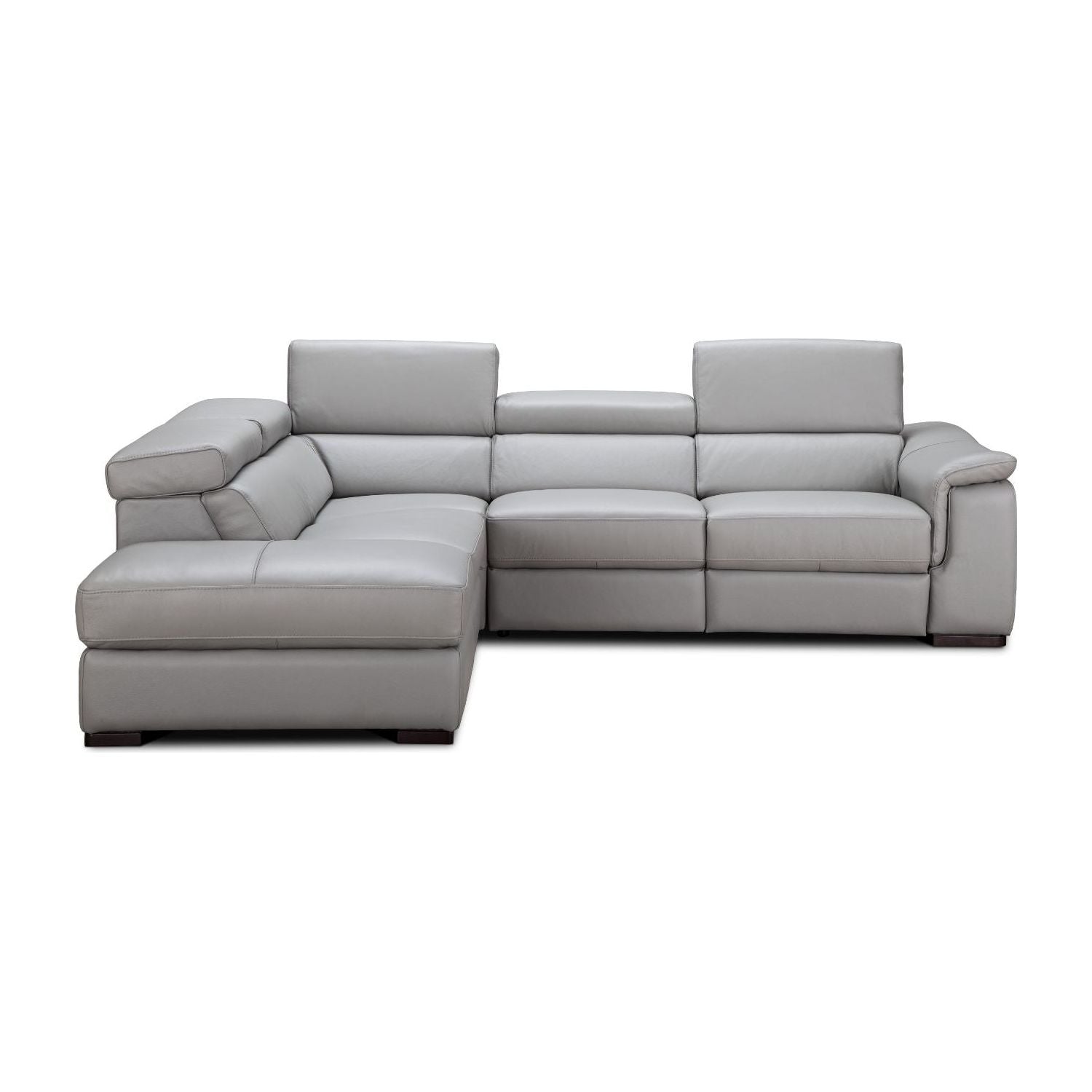 Perla Premium Leather Sectional in Left Hand Facing Chaise jnmfurniture Sectionals Sectionals 18231-LHFC