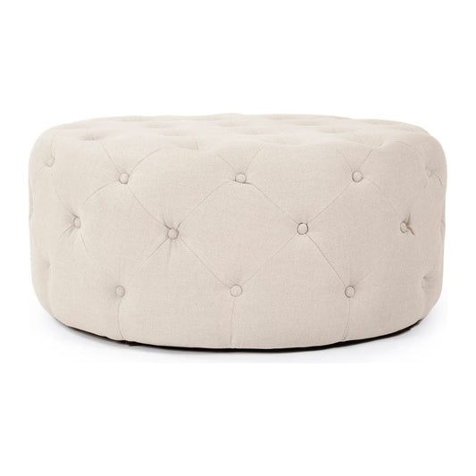 Round Tufted Ottoman Zentique Ottomans & Poufs F204 A003