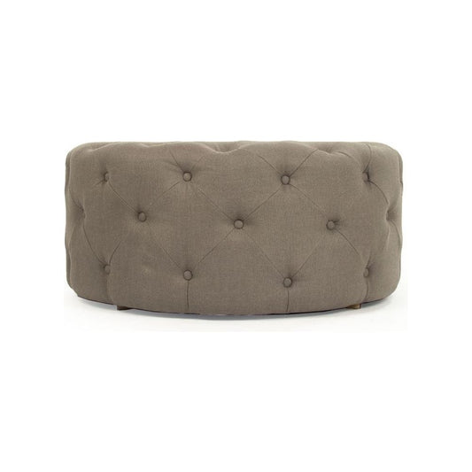 Round Tufted Ottoman Zentique Ottomans & Poufs F204 A048