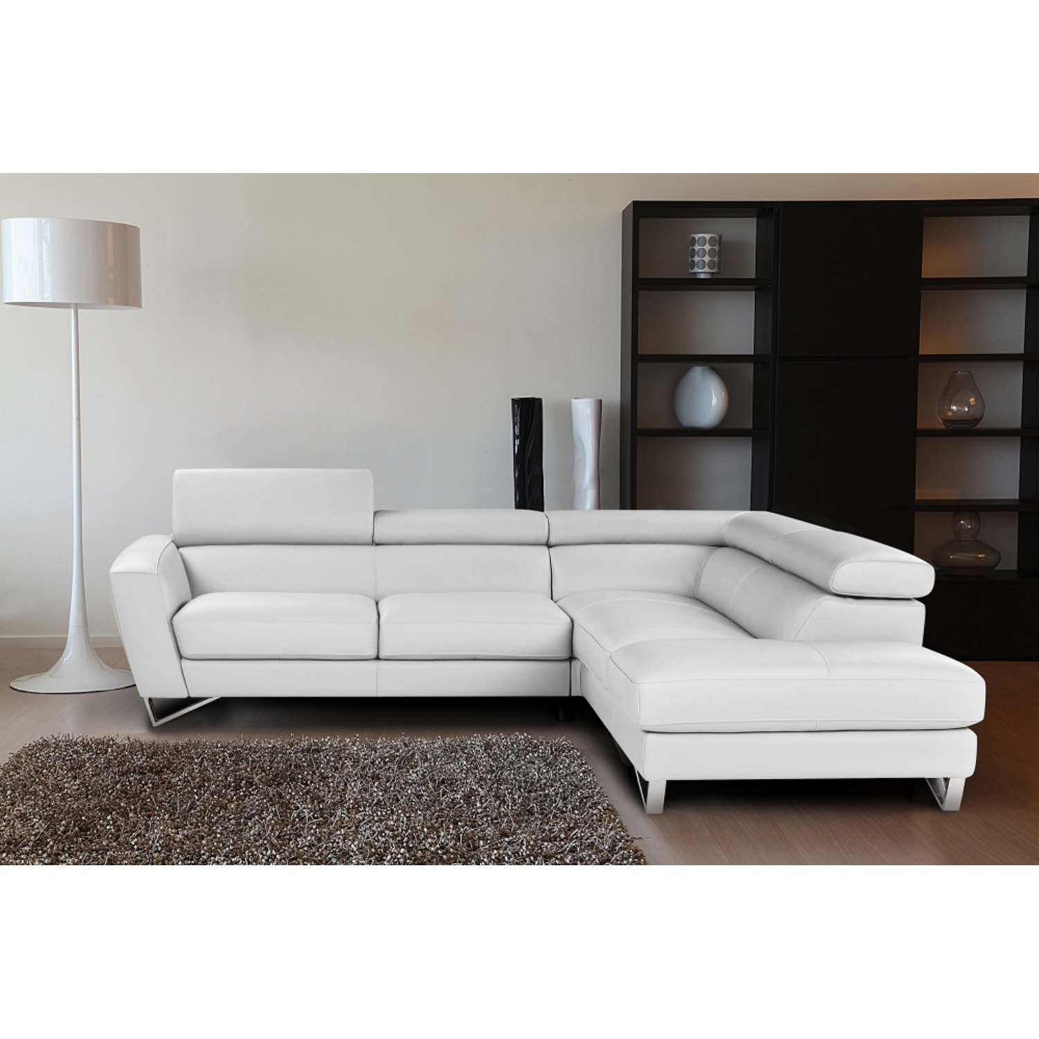 Sparta White Color Right Hand Facing jnmfurniture Sectionals 176911-RHFC-WH