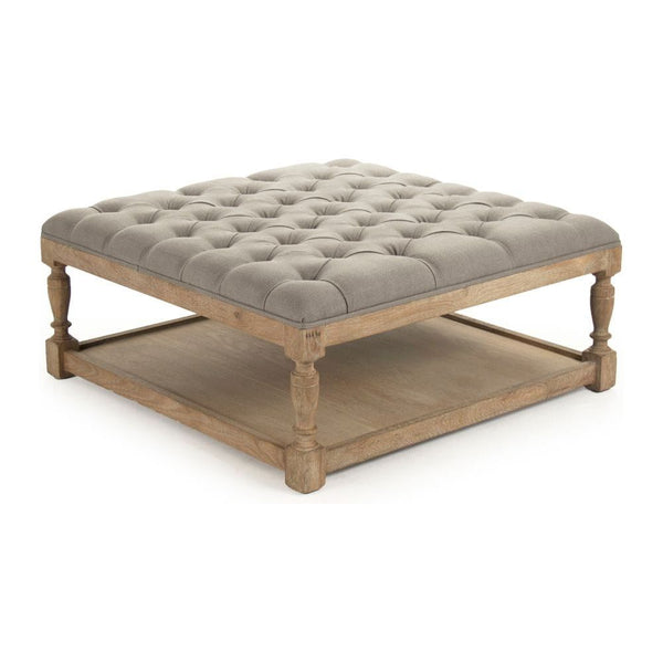 Square Tufted Ottoman Zentique Ottomans & Poufs CFH136-Z E272 A048