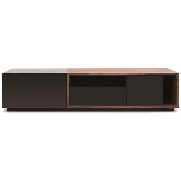 TV Stand 047 in Black High Gloss & Walnut jnmfurniture TV Stands & Media 17875
